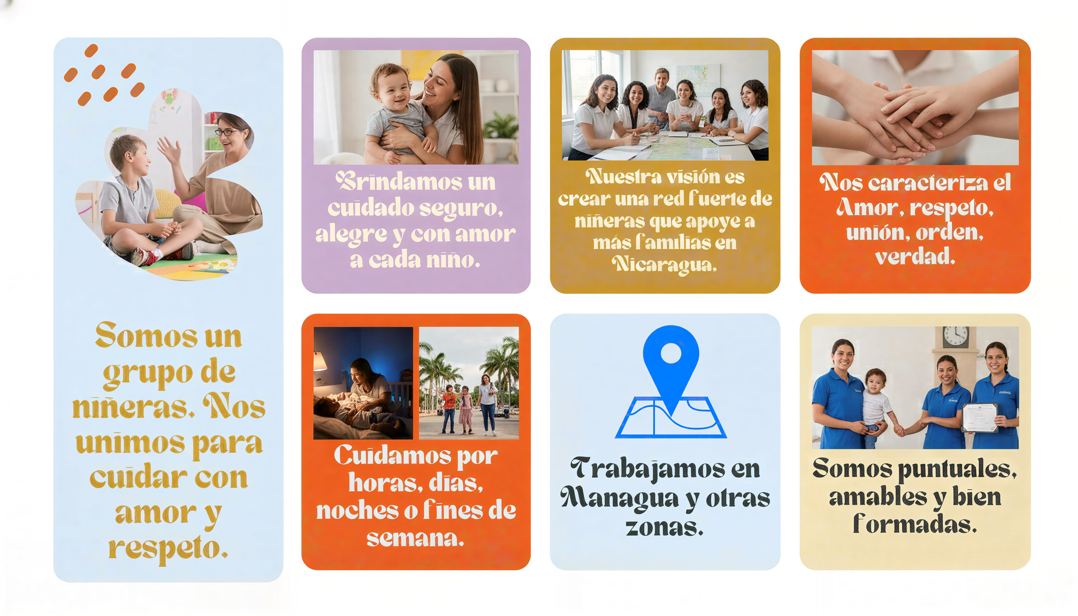 Mosaico ShieldKids — valores y servicios